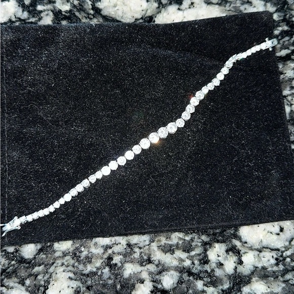 Sterling Silver Tennis Bracelet - Picture 3 of 3